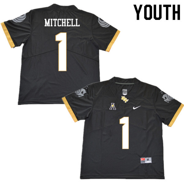 Youth #1 Eric Mitchell UCF Knights College Football Jerseys Sale-Black - Click Image to Close